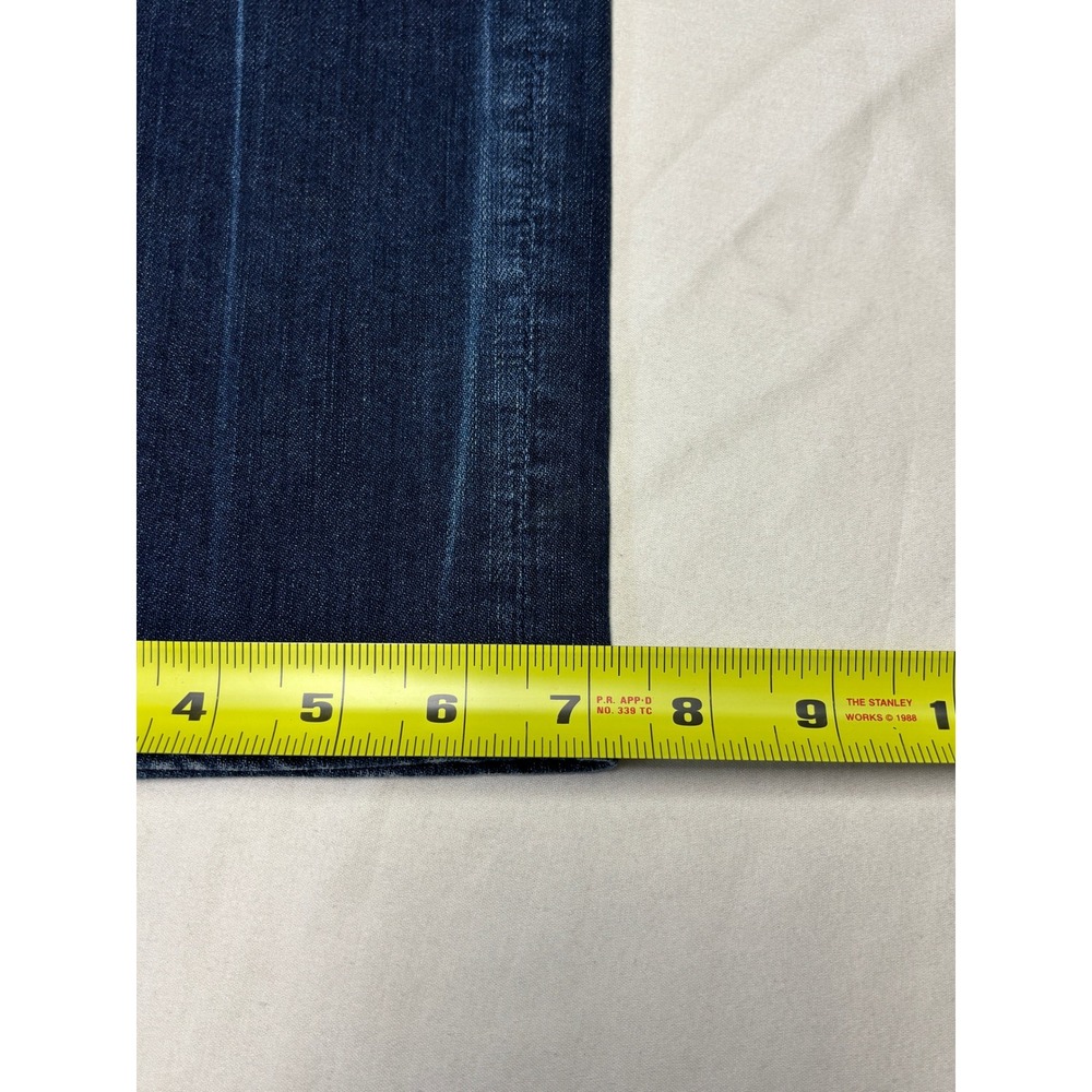 7 For All Mankind Slimmy Luxe Performance Mens Dark Wash Slim Fit Jeans  30X34 - Picture 14 of 14